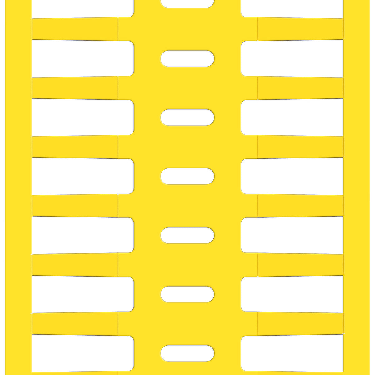 Brady BPTRDS-16x4,4-7696-YL Thermal Transfer Printable Rigid DuraSleeve Wire Marking Inserts 622073