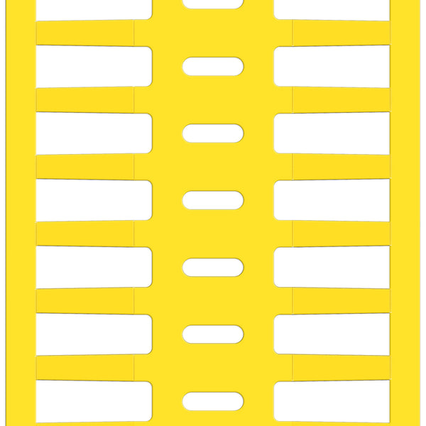 Brady BPTRDS-16x4,4-7696-YL Thermal Transfer Printable Rigid DuraSleeve Wire Marking Inserts 622073