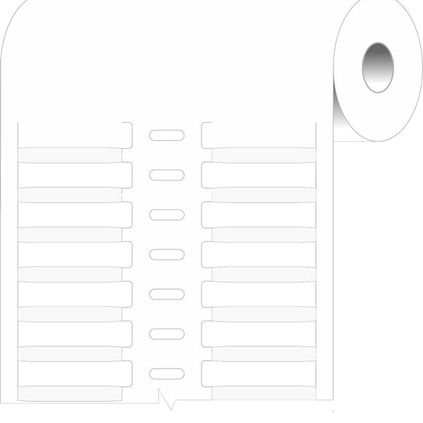 Brady BPTRDS-30x4,4-7696 Thermal Transfer Printable Rigid DuraSleeve Wire Marking Inserts 622074