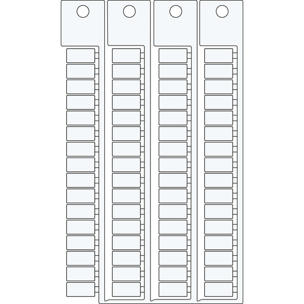 Brady TERMIN.BLOCK TAGS CABUR CBD CBC 5X10 4ST Terminal Block Tags - 5mm x 10mm, Single CAB510