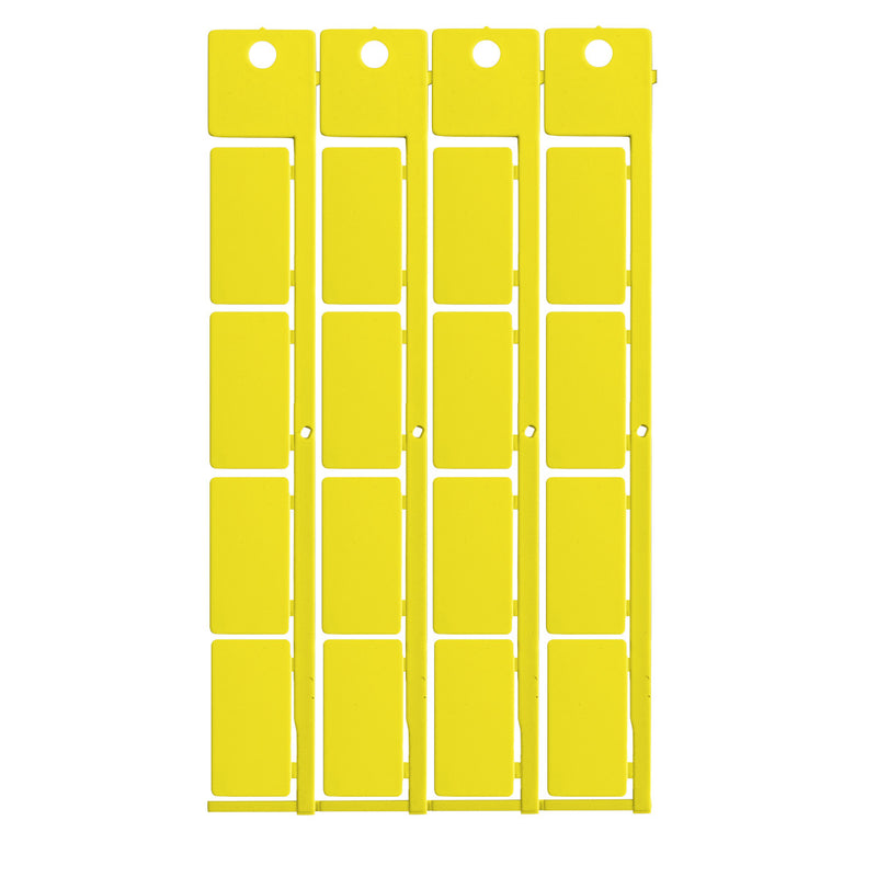 Brady TAG TERM.BLOCK CABUR CBD CBC 5X10 4S YL Terminal Block Tags - 5mm x 10mm, Single CAG510