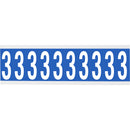 Brady CNL1B 3 Identical numbers and letters on one card for indoor use 912263