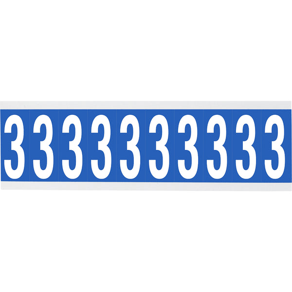 Brady CNL1B 3 Identical numbers and letters on one card for indoor use 912263