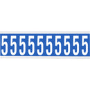 Brady CNL1B 5 Identical numbers and letters on one card for indoor use 912261