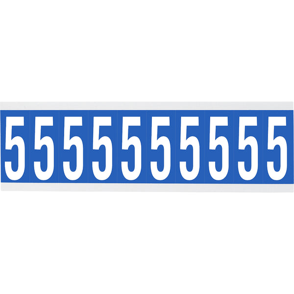 Brady CNL1B 5 Identical numbers and letters on one card for indoor use 912261