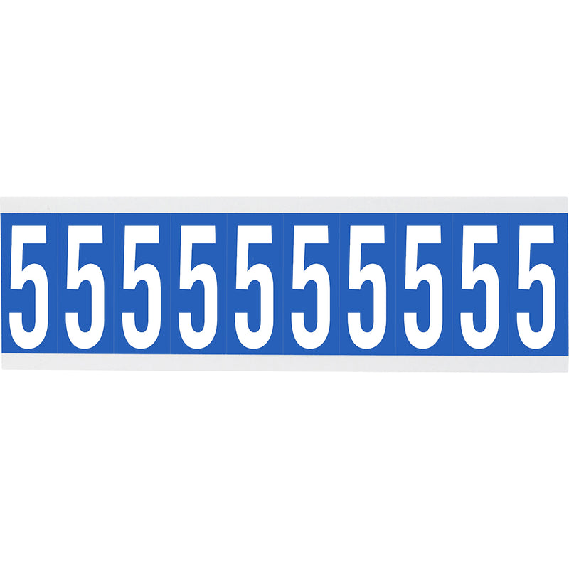 Brady CNL1B 5 Identical numbers and letters on one card for indoor use 912261