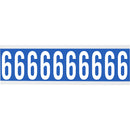 Brady CNL1B 6 Identical numbers and letters on one card for indoor use 912260