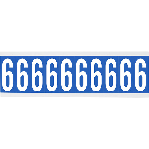 Brady CNL1B 6 Identical numbers and letters on one card for indoor use 912260