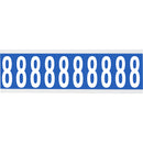 Brady CNL1B 8 Identical numbers and letters on one card for indoor use 912258