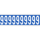 Brady CNL1B 9 Identical numbers and letters on one card for indoor use 912257