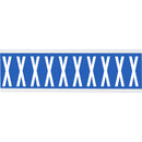 Brady CNL1B X Identical numbers and letters on one card for indoor use 912231