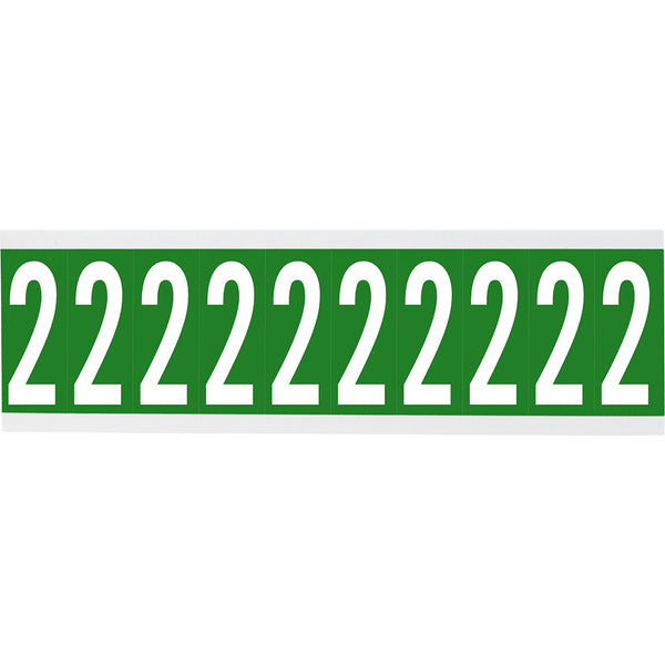 Brady CNL1G 2 Identical numbers and letters on one card for indoor use 912226