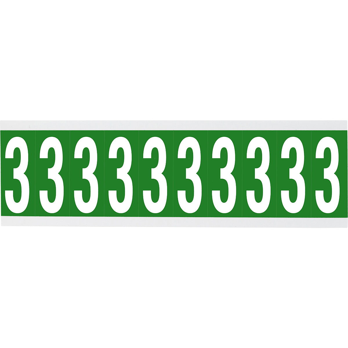 Brady CNL1G 3 Identical numbers and letters on one card for indoor use 912225