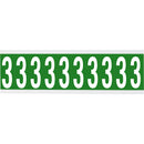 Brady CNL1G 3 Identical numbers and letters on one card for indoor use 912225