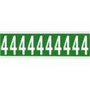 Brady CNL1G 4 Identical numbers and letters on one card for indoor use 912224