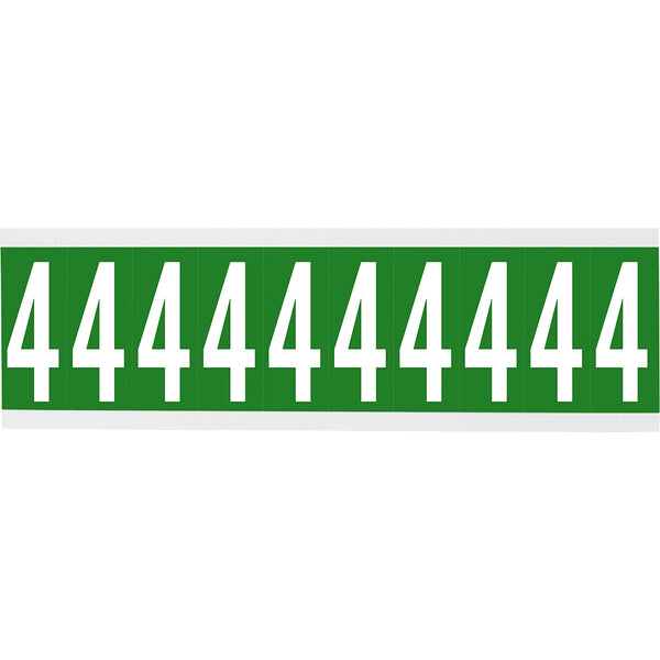 Brady CNL1G 4 Identical numbers and letters on one card for indoor use 912224