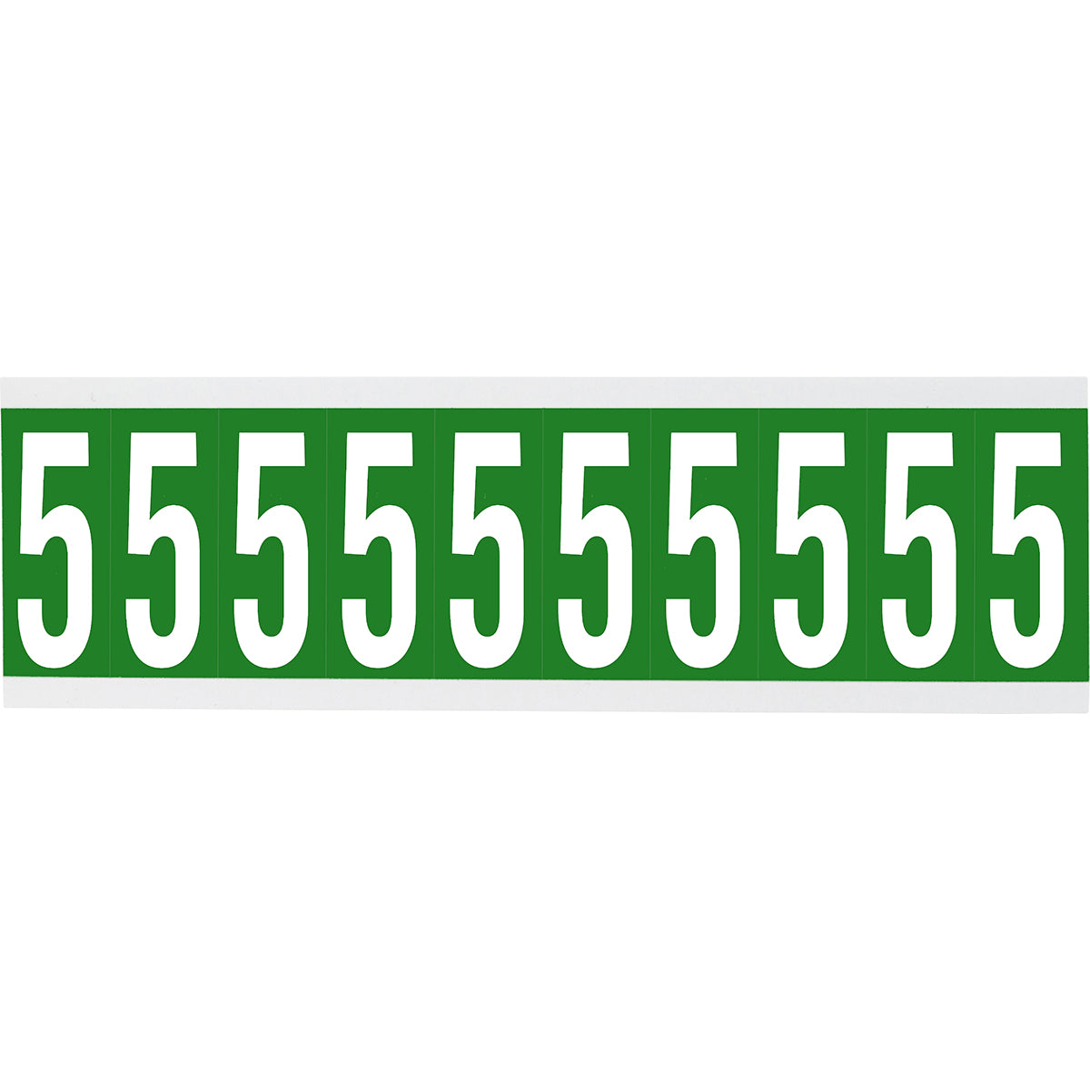 Brady CNL1G 5 Identical numbers and letters on one card for indoor use 912223