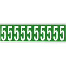 Brady CNL1G 5 Identical numbers and letters on one card for indoor use 912223