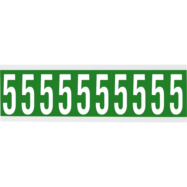Brady CNL1G 5 Identical numbers and letters on one card for indoor use 912223