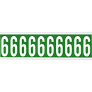 Brady CNL1G 6 Identical numbers and letters on one card for indoor use 912222