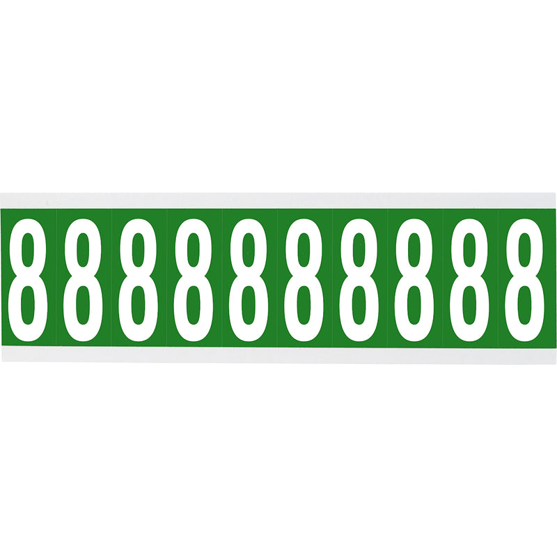 Brady CNL1G 8 Identical numbers and letters on one card for indoor use 912220
