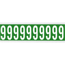 Brady CNL1G 9 Identical numbers and letters on one card for indoor use 912219
