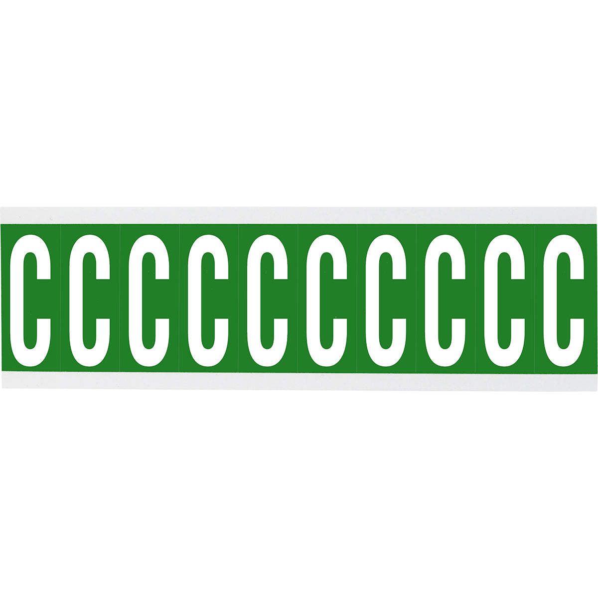 Brady CNL1G C Identical numbers and letters on one card for indoor use 912215