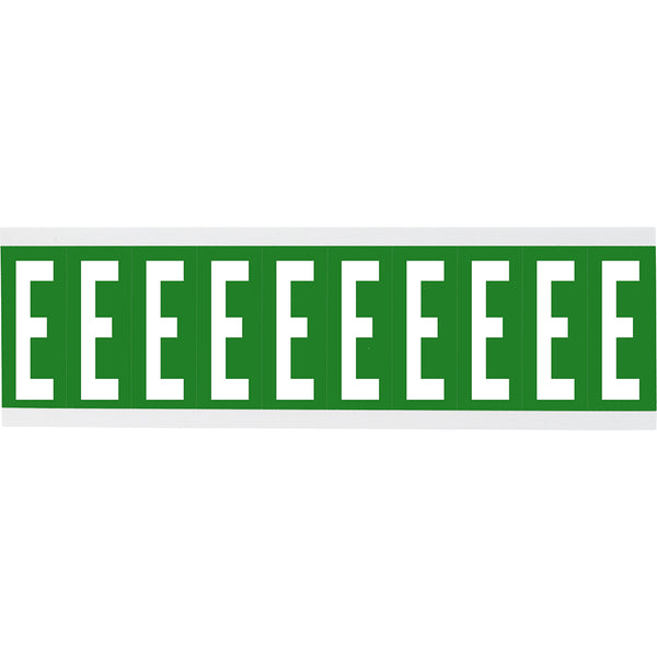 Brady CNL1G E Identical numbers and letters on one card for indoor use 912212