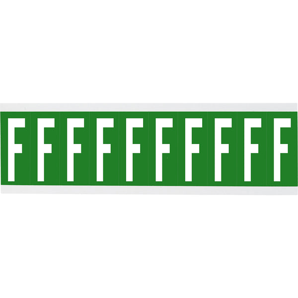 Brady CNL1G F Identical numbers and letters on one card for indoor use 912211