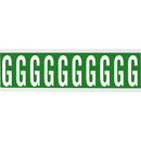 Brady CNL1G G Identical numbers and letters on one card for indoor use 912210