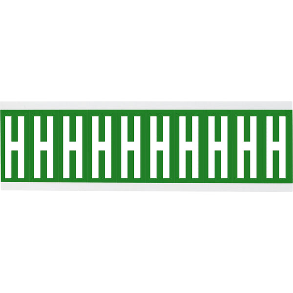 Brady CNL1G H Identical numbers and letters on one card for indoor use 912209