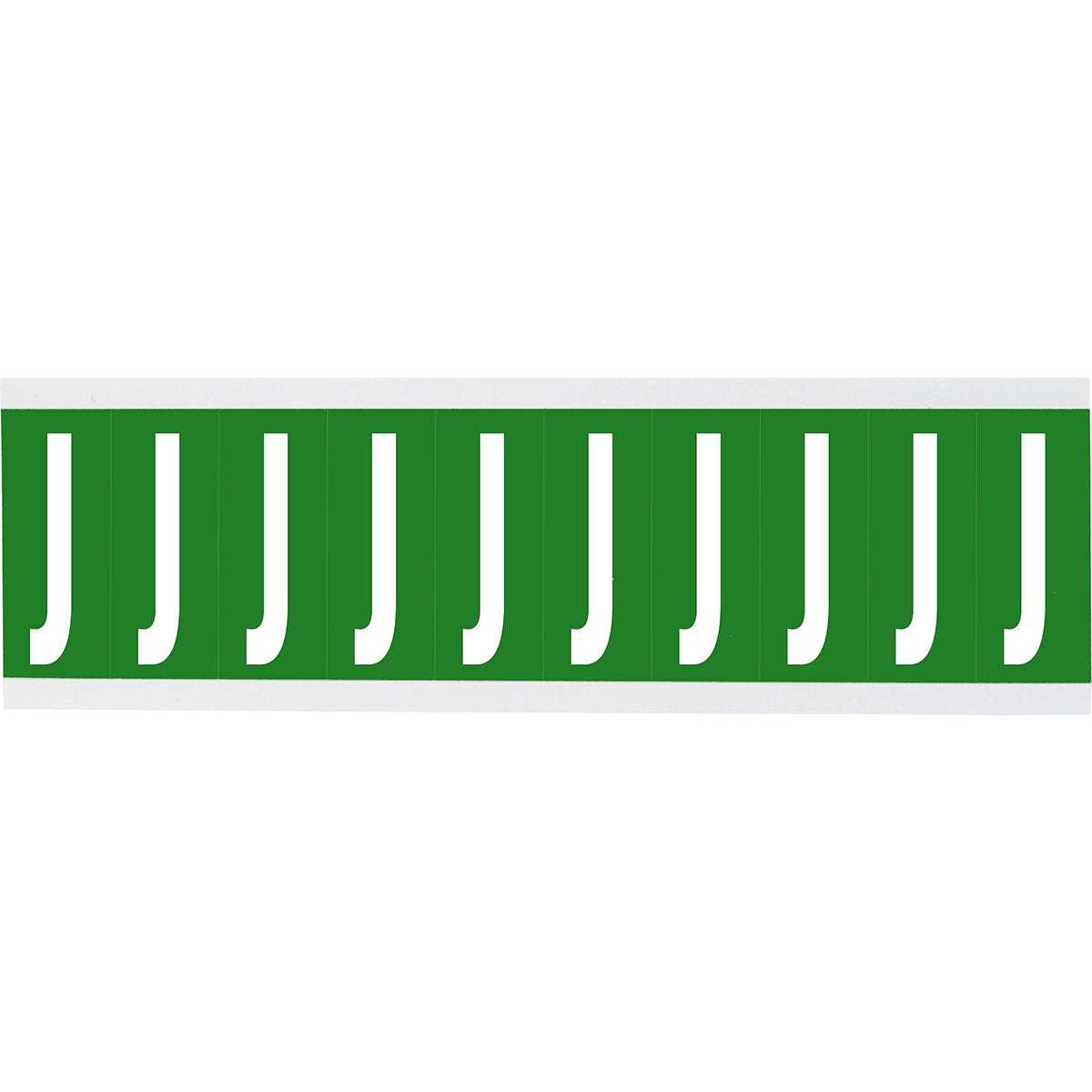 Brady CNL1G J Identical numbers and letters on one card for indoor use 912207