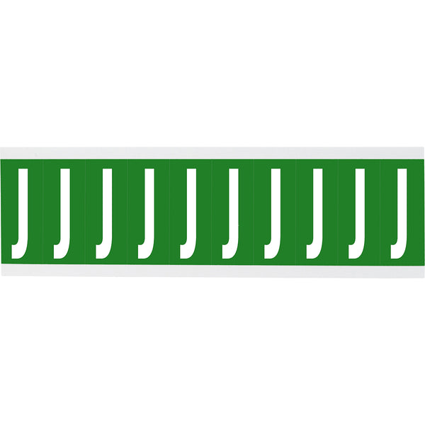 Brady CNL1G J Identical numbers and letters on one card for indoor use 912207