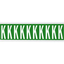 Brady CNL1G K Identical numbers and letters on one card for indoor use 912206