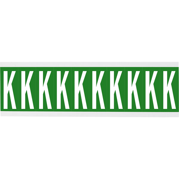 Brady CNL1G K Identical numbers and letters on one card for indoor use 912206