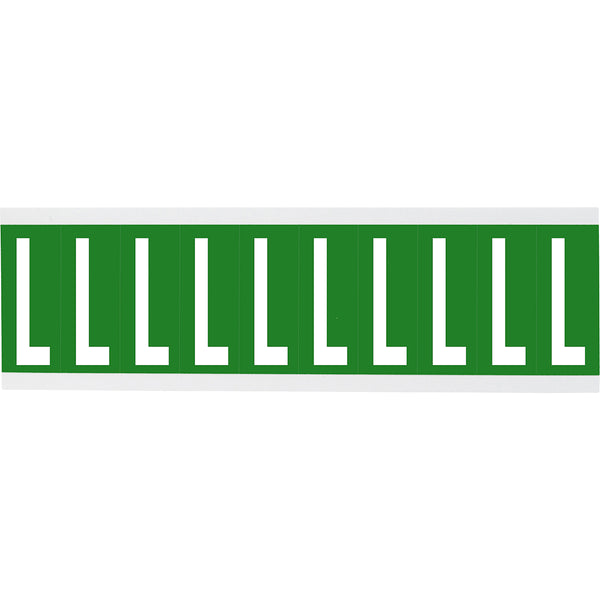 Brady CNL1G L Identical numbers and letters on one card for indoor use 912205