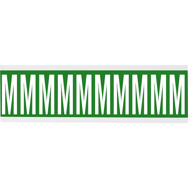 Brady CNL1G M Identical numbers and letters on one card for indoor use 912204