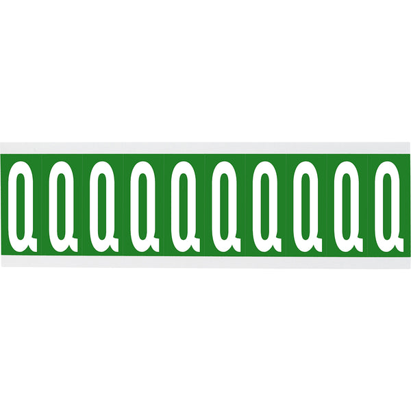 Brady CNL1G Q Identical numbers and letters on one card for indoor use 912200