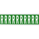 Brady CNL1G R Identical numbers and letters on one card for indoor use 912199