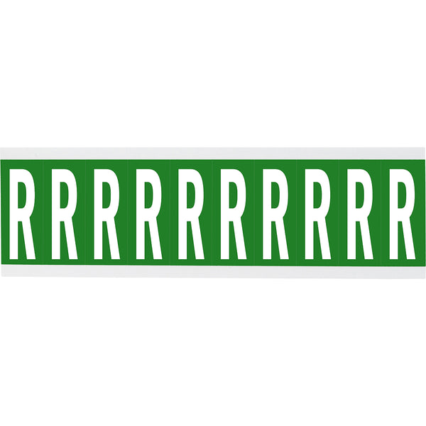 Brady CNL1G R Identical numbers and letters on one card for indoor use 912199