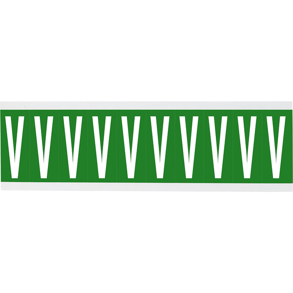 Brady CNL1G V Identical numbers and letters on one card for indoor use 912195