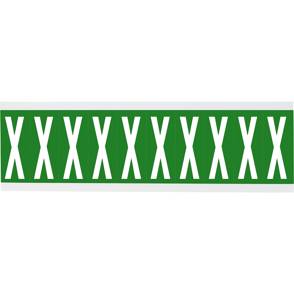 Brady CNL1G X Identical numbers and letters on one card for indoor use 912193