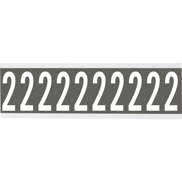 Brady CNL1GR 2 Identical numbers and letters on one card for indoor use 912188