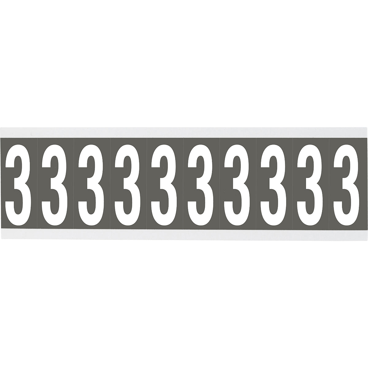 Brady CNL1GR 3 Identical numbers and letters on one card for indoor use 912187