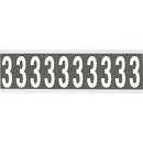 Brady CNL1GR 3 Identical numbers and letters on one card for indoor use 912187