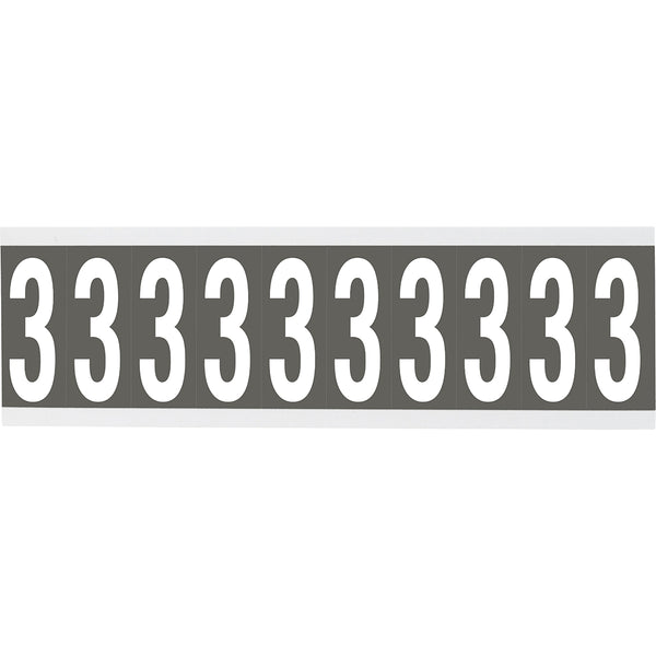 Brady CNL1GR 3 Identical numbers and letters on one card for indoor use 912187