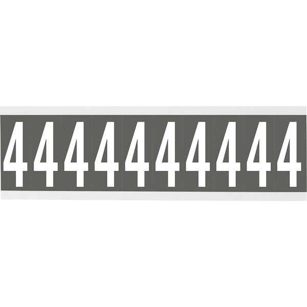 Brady CNL1GR 4 Identical numbers and letters on one card for indoor use 912186