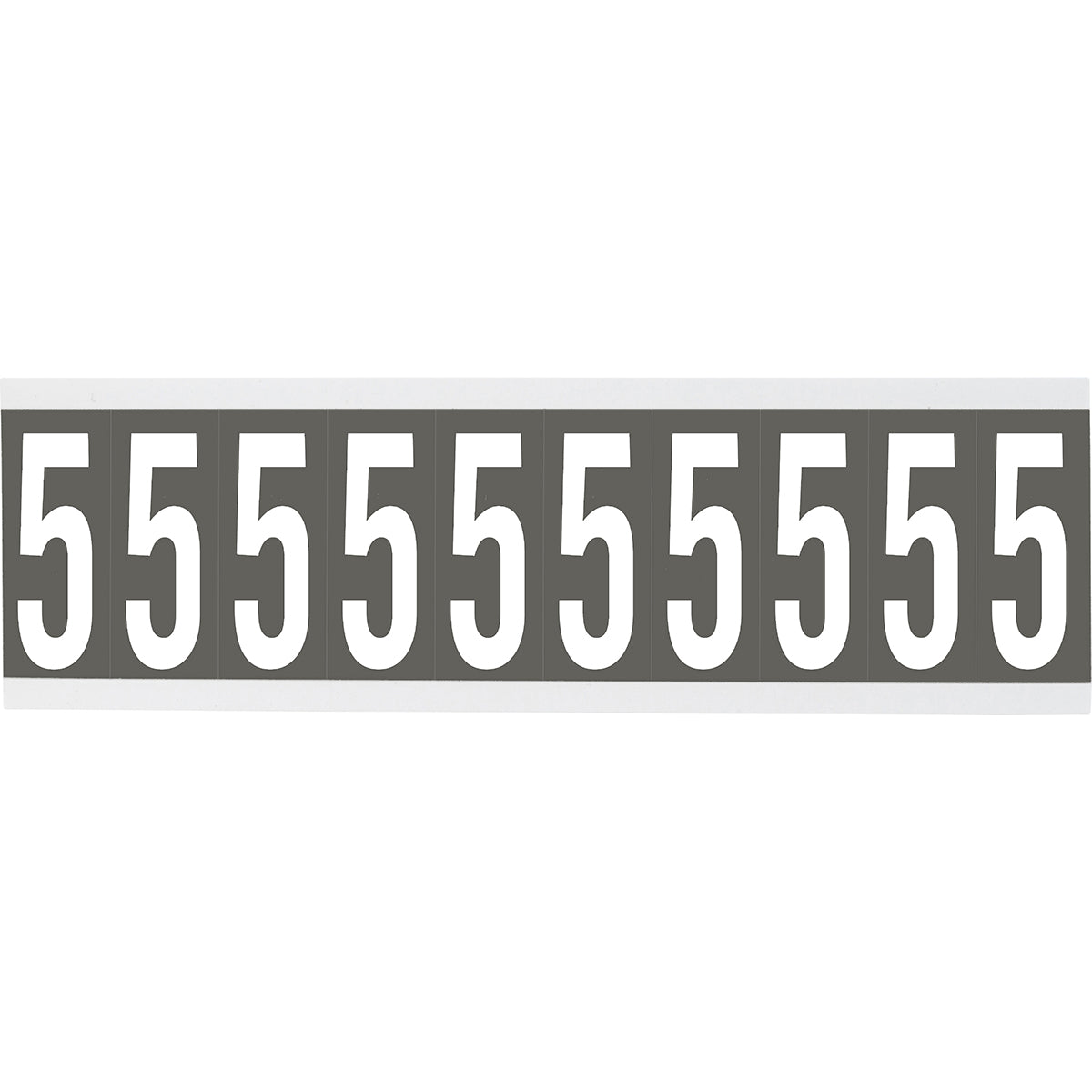 Brady CNL1GR 5 Identical numbers and letters on one card for indoor use 912185