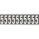 Brady CNL1GR 5 Identical numbers and letters on one card for indoor use 912185