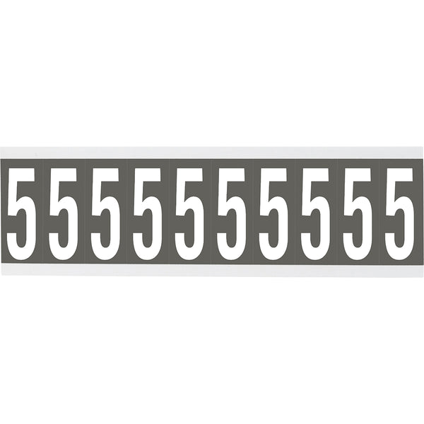 Brady CNL1GR 5 Identical numbers and letters on one card for indoor use 912185